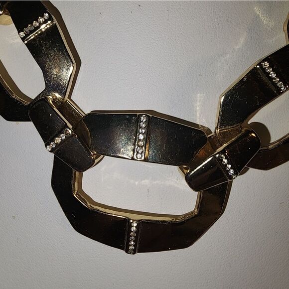 J Lo Elegant Gold and Silver Chain Necklace 17" + 3" Extender - Picture 4 of 10